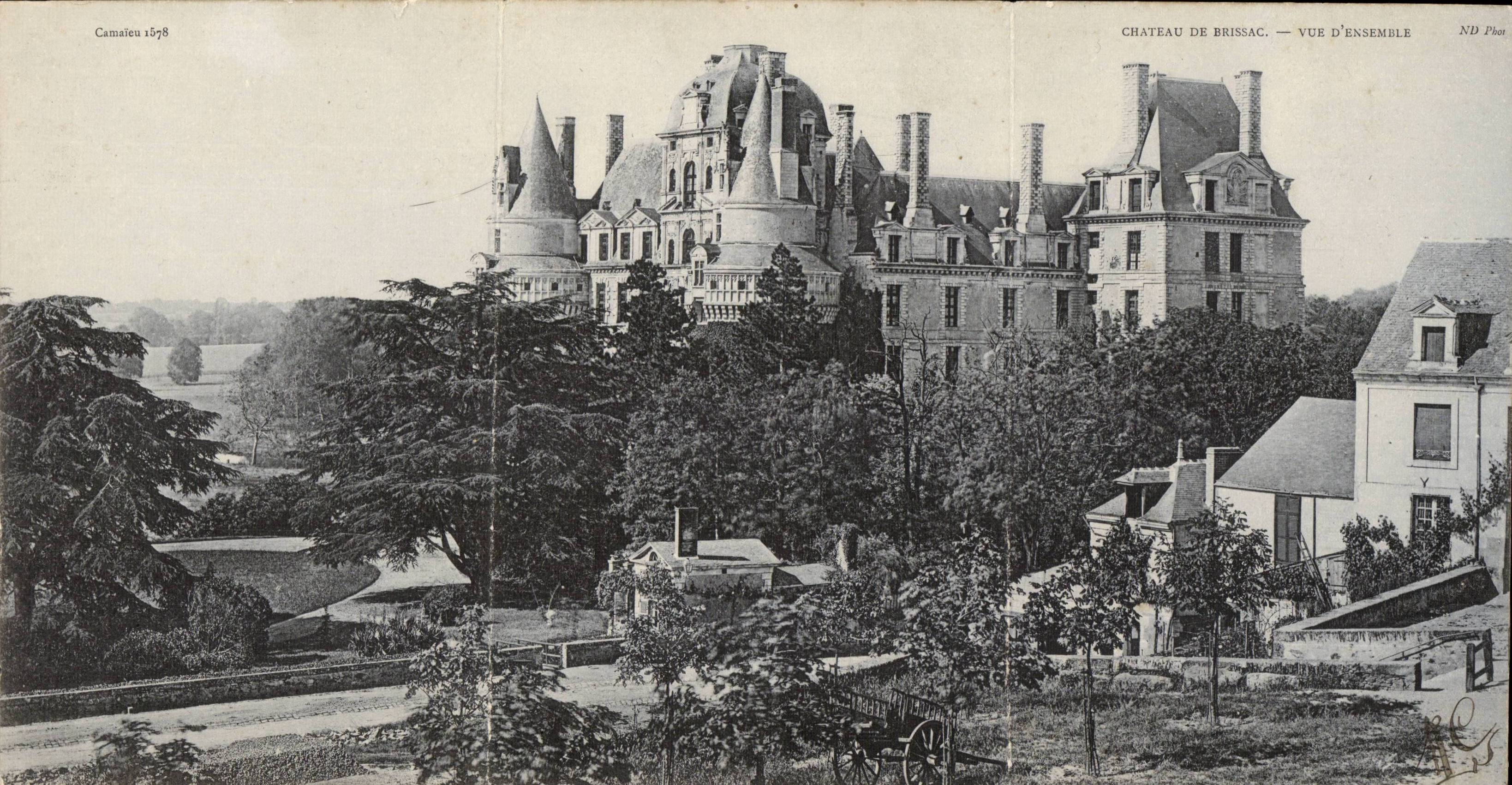 CPA Chateau de BRissac CARTE GRaND FORMAt Vue d'senmble