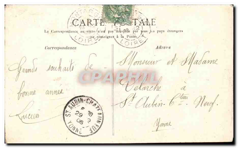 CPA Militaria Bonne annee du 82eme — Rückseite