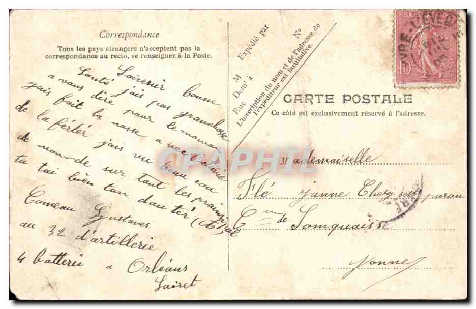 CPA Militaria Plus que 69 jours a faire  — Verso