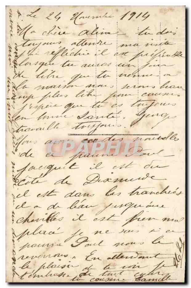 CPA Militaria Barbarie allemande Generosite francaise — Rückseite