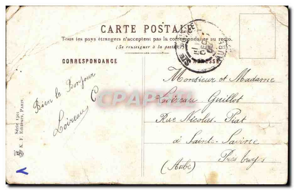 CPA Militaria Le salut  — Verso