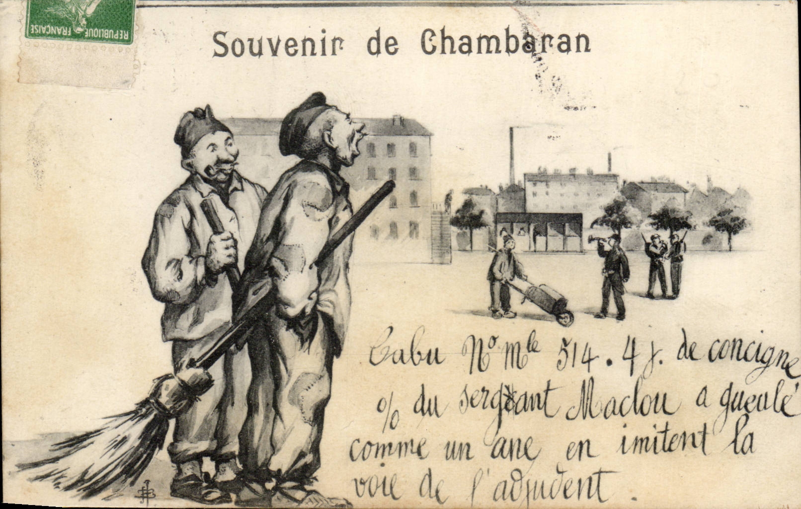 CPA Militaria Souvenir de Chambaran
