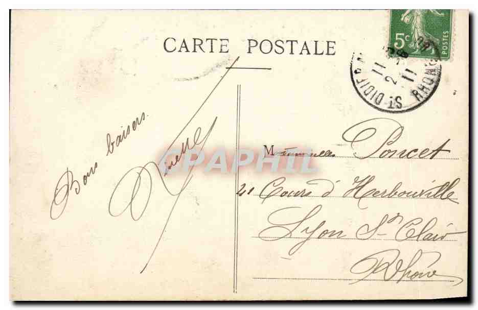 CPA Militaria Souvenir de Chambaran — Rückseite