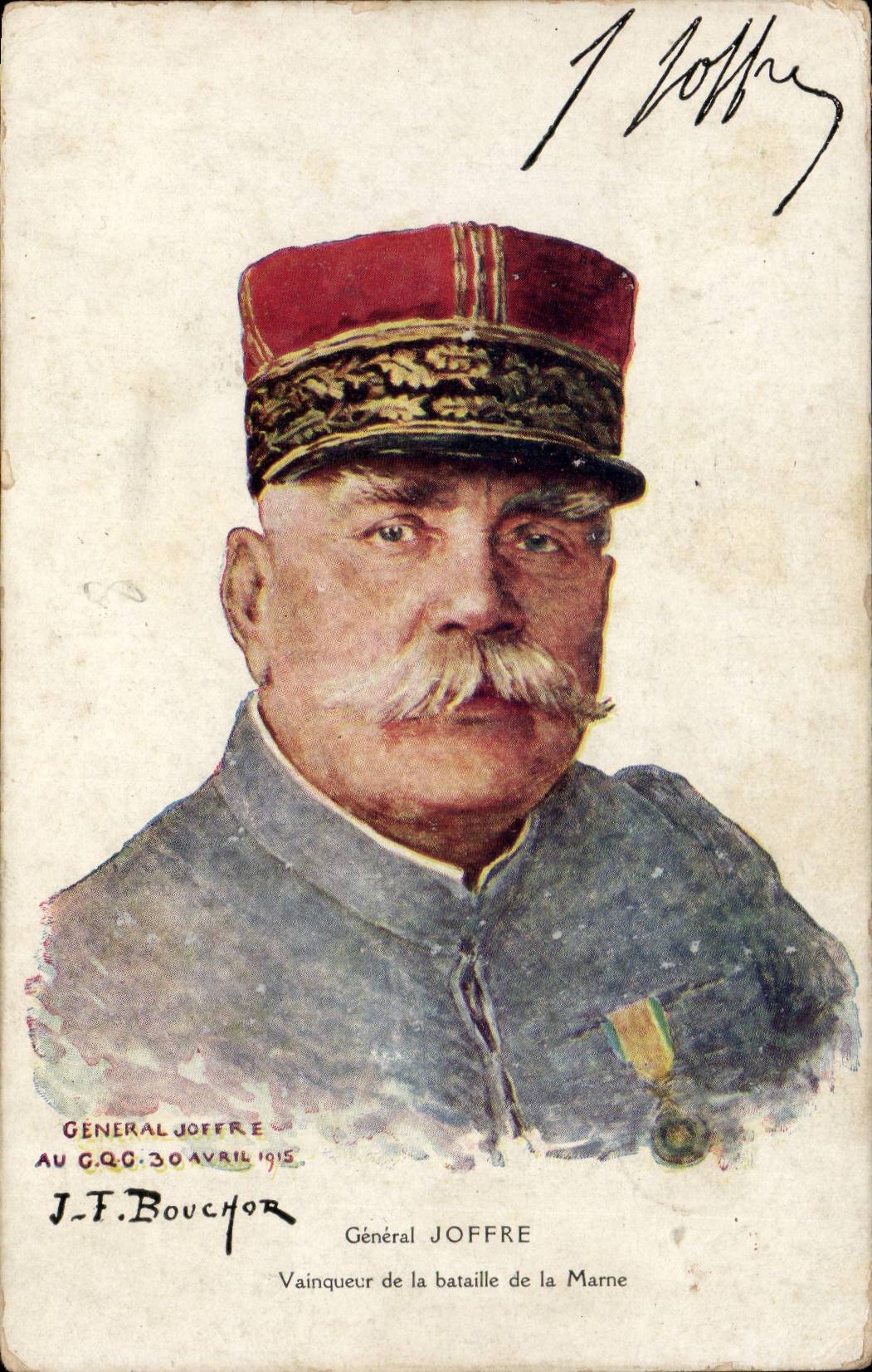 Général Joffre — Vainqueur de la bataille de la Marne — J.F. Bouchot