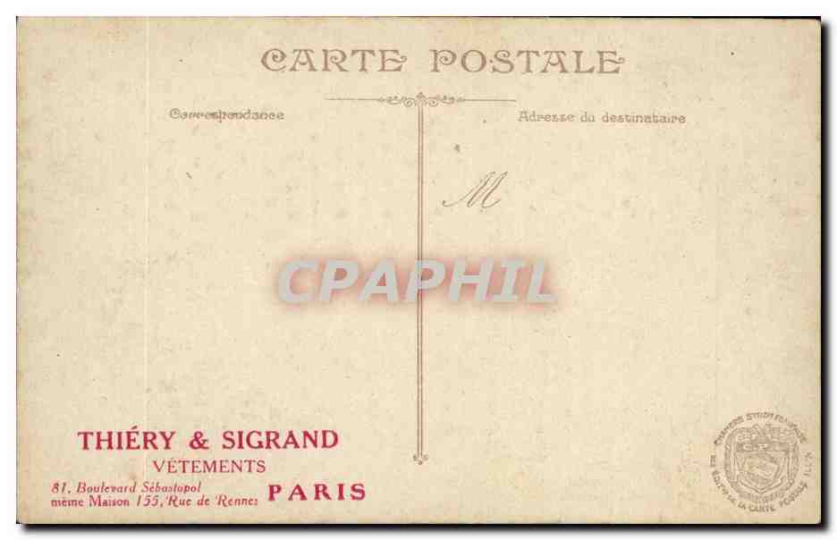 CPA Militaria General  — Rückseite