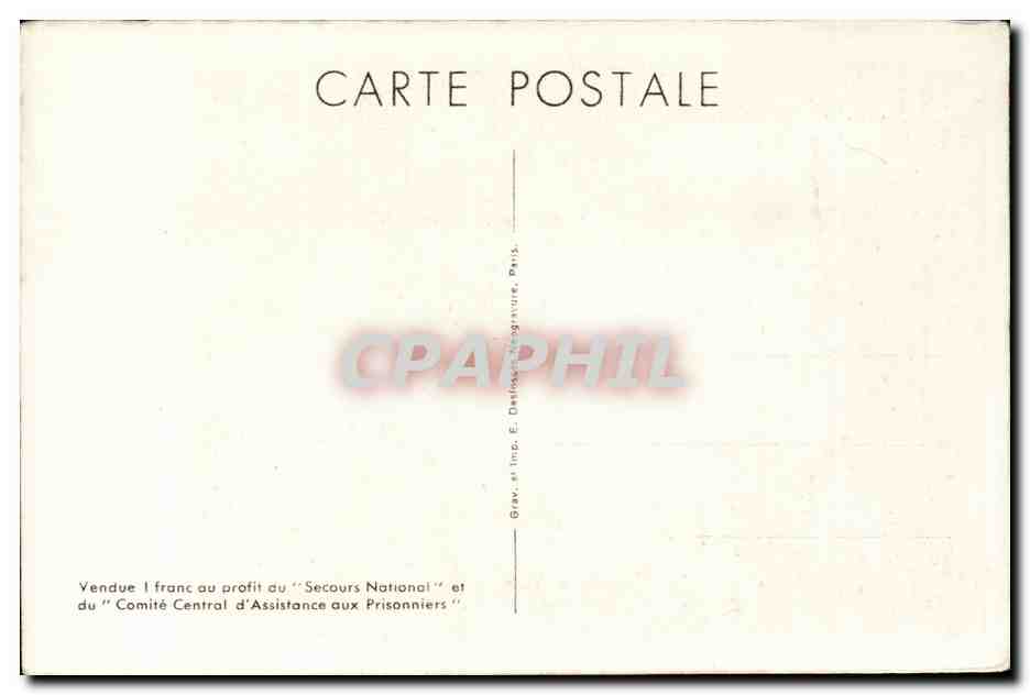 CPA Militaria Marechal petain Je fais a la France le don de ma personne — Rückseite