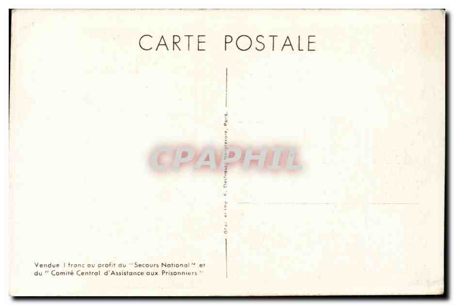 CPA Militaria Marechal petain Suivez moi Gardez votre confiance en la France eternelle — Rückseite