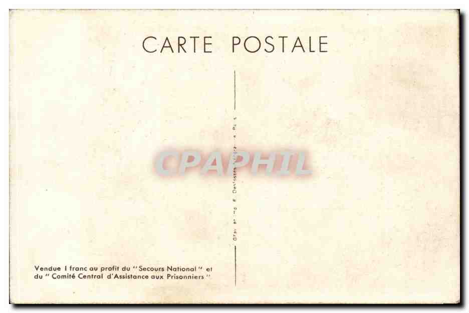 CPA Militaira Marechal Petain Suivez moi Gardez votre confiance en la France eternelle — Rückseite