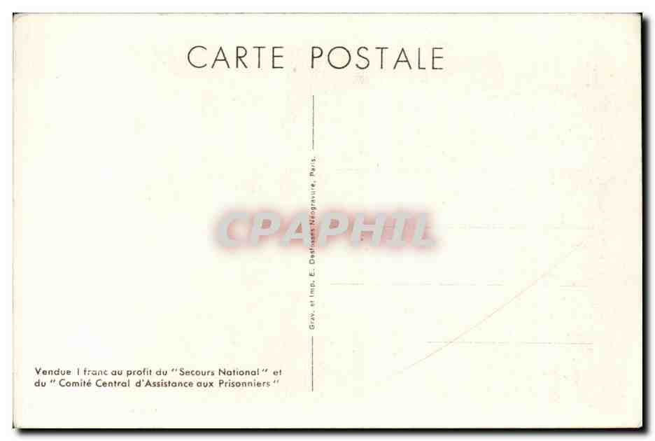 CPA Militaira Marechal Petain Je hais les mensonges qui vous ont fait tant de mal — Rückseite
