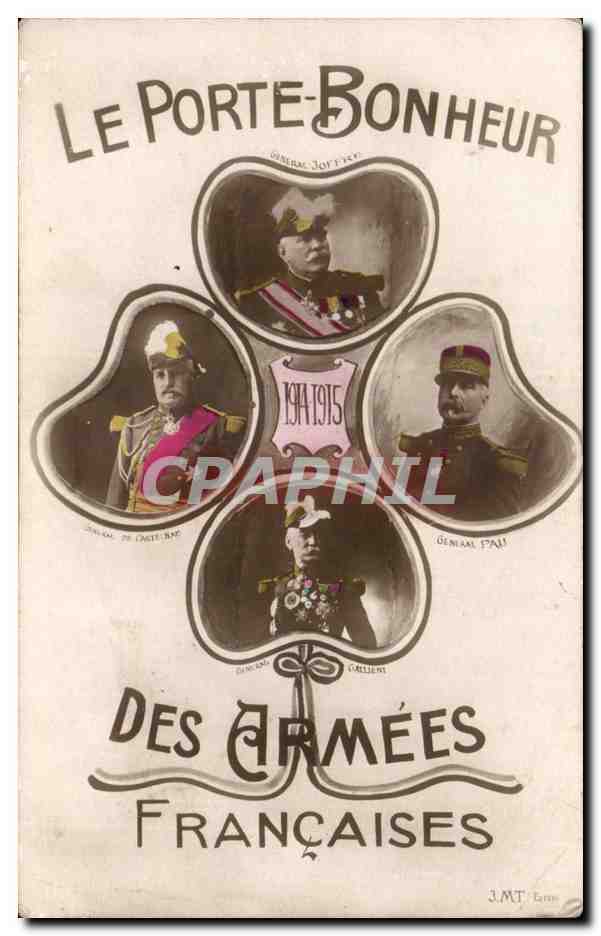CPA Militaria Le porte bonheur des armees francaises
