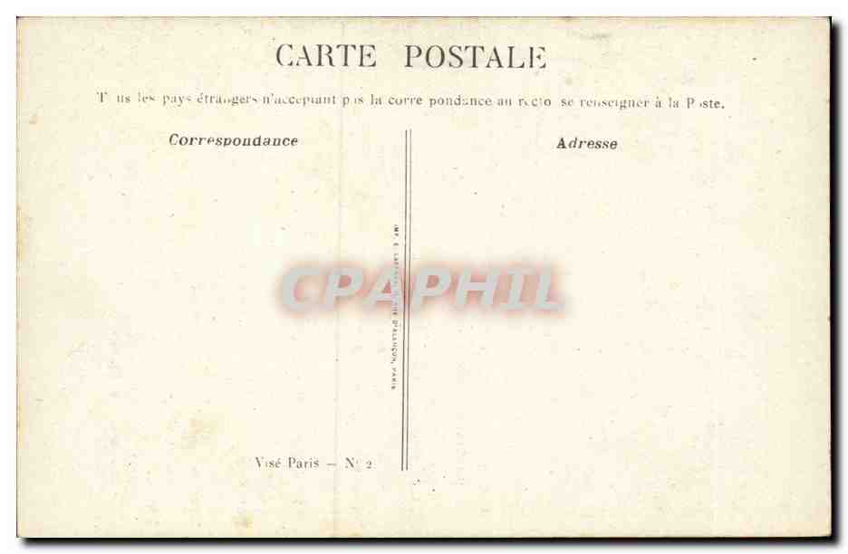 CPA Militaria Le retour sur le front (infirmiere croix rouge) — Verso