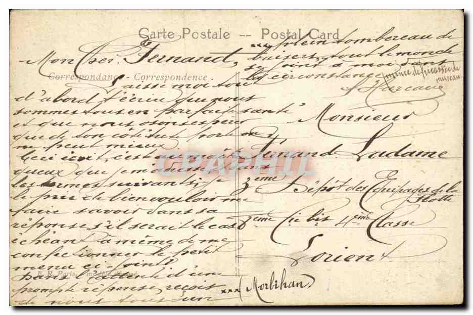CPA Militaria Menu Guillaume Tirailleurs senegalais — Rückseite
