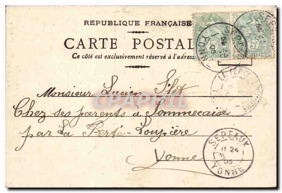 CPA Militaria Bon pour le service Albert — Rückseite