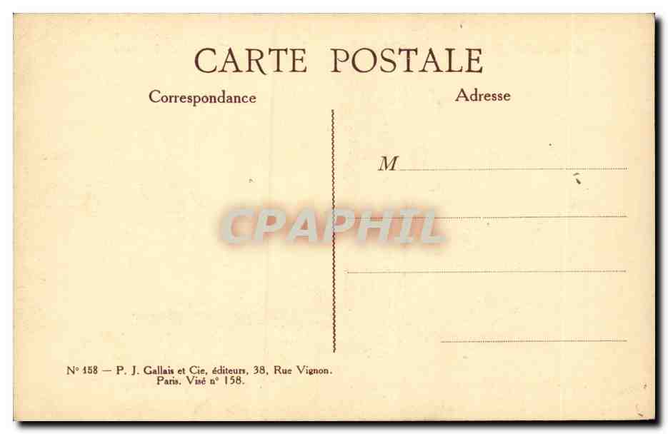 CPA Militaria Le permissionnaire s'en va (enfant) — Rückseite