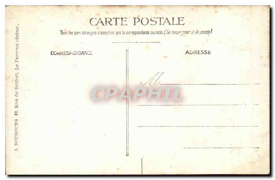 Engagés Volontaires — 3e Escadron — Bouhours & Cie, Le Perron (Seine) — Rückseite