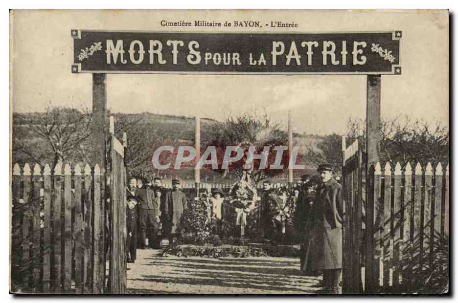 Cimitero Militare di Bayon — L'Ingresso — Mort pour la Patrie