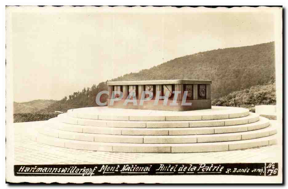CPA Militaria CARTE PHOTO HArtmannswillerkopf Monument national Hotel de la paix
