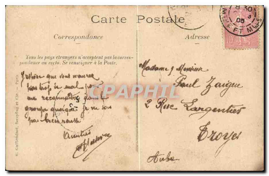 CPA Militaria CARTE PHOTO Regiment Meurthe et Moselle — Rückseite