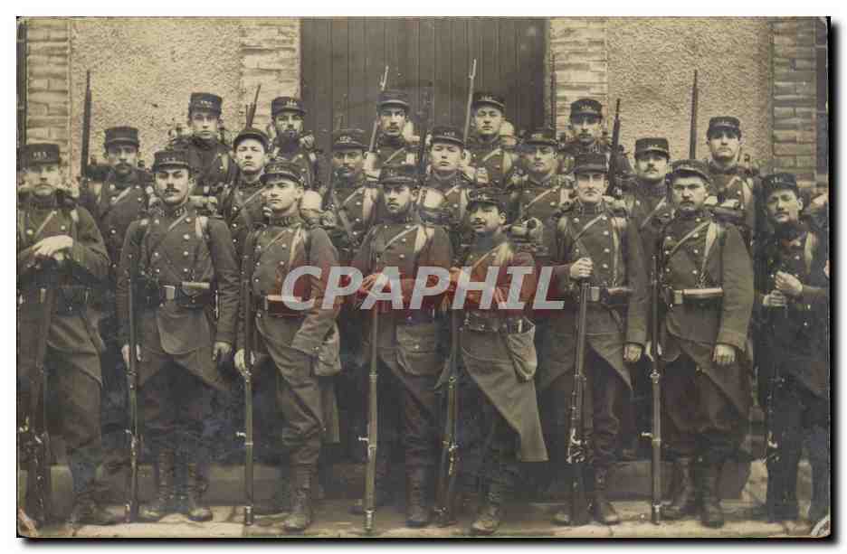 CPA Militaria CARTE PHOTO Regiment Meurthe et Moselle