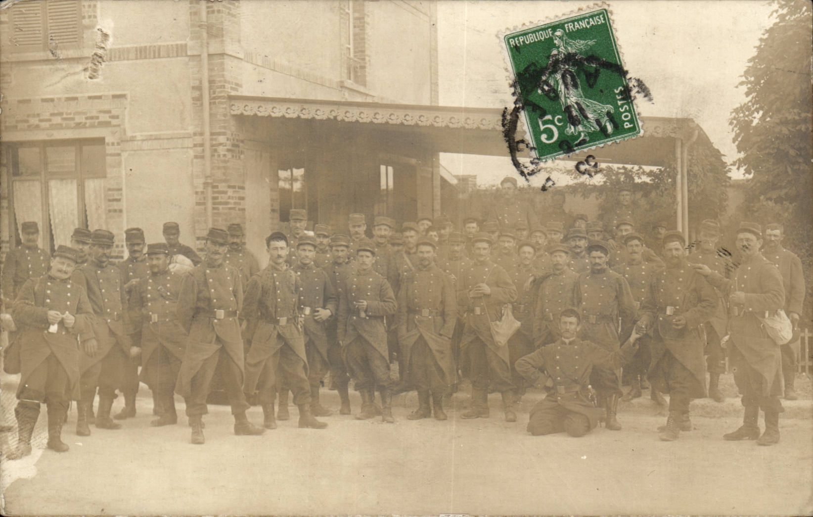 CPA Militaria CARTE PHOTO Regiment Aude