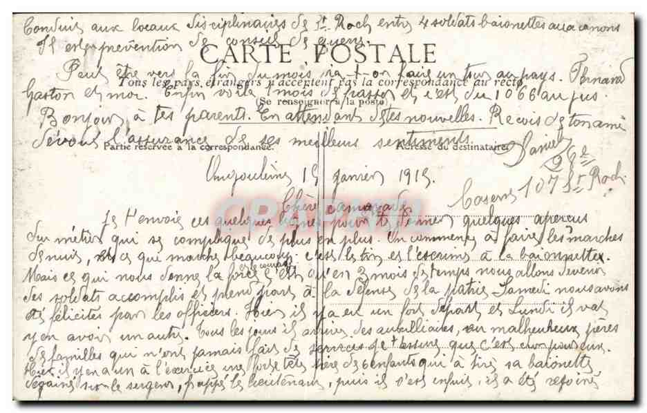 CPA Militaria Jeanne d'arc a Guillaume devant Reims — Rückseite