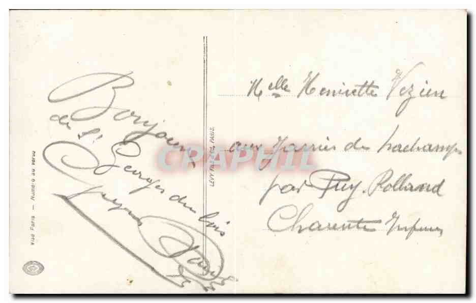 CPA Militaria TRiple entente Avion attaquant un zeppelin — Rückseite