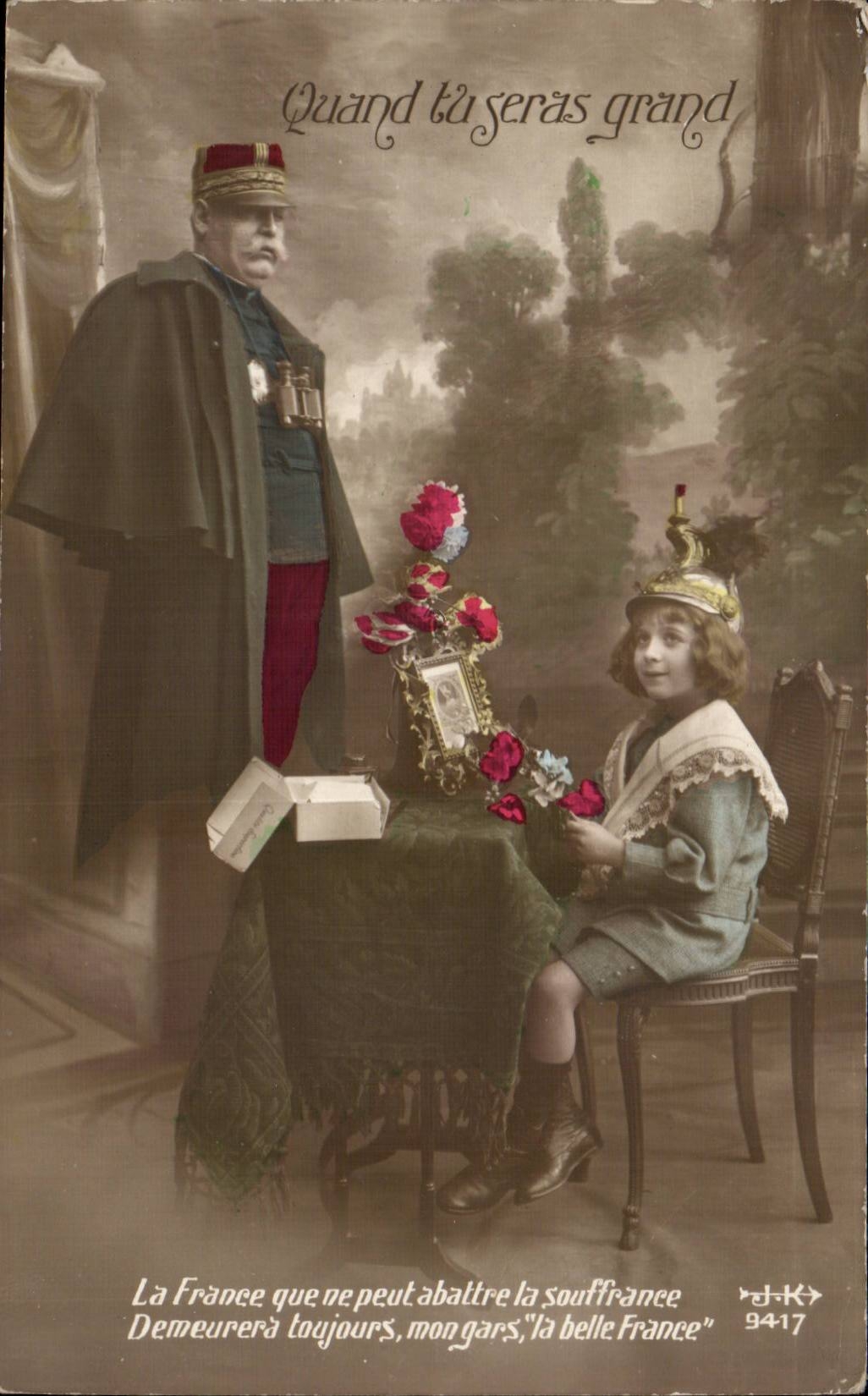 CPA Militaria Quand tu seras grand (enfant)