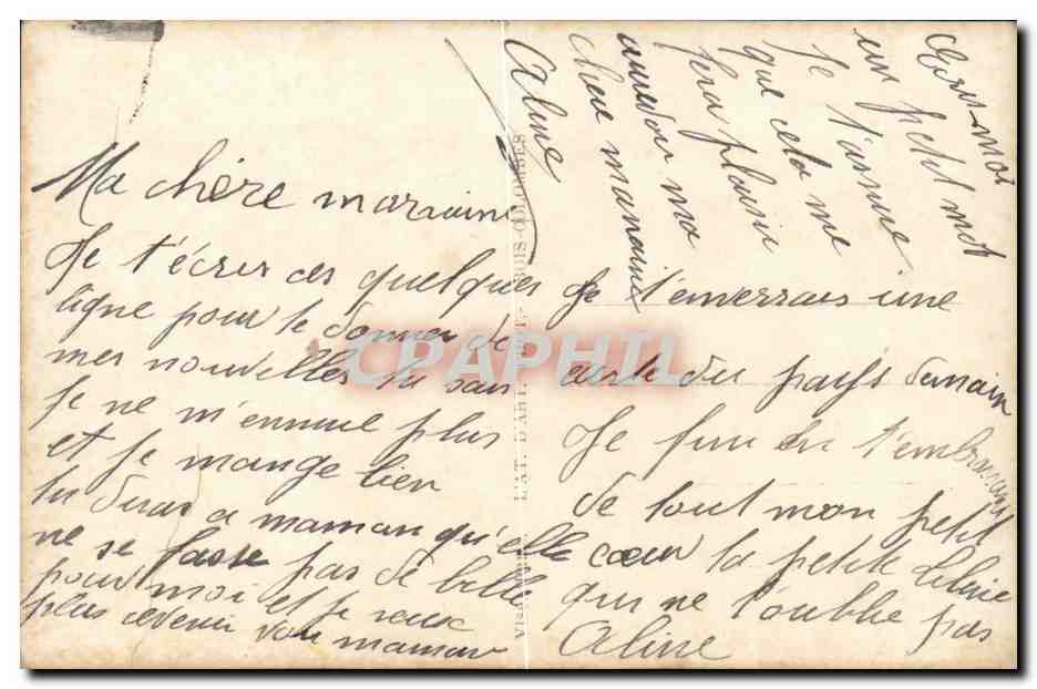 CPA Militaria La France de demain (enfant) — Rückseite