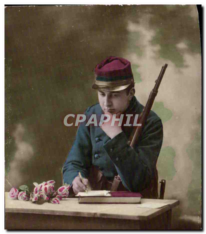 CPA Militaria Soldat Poilu