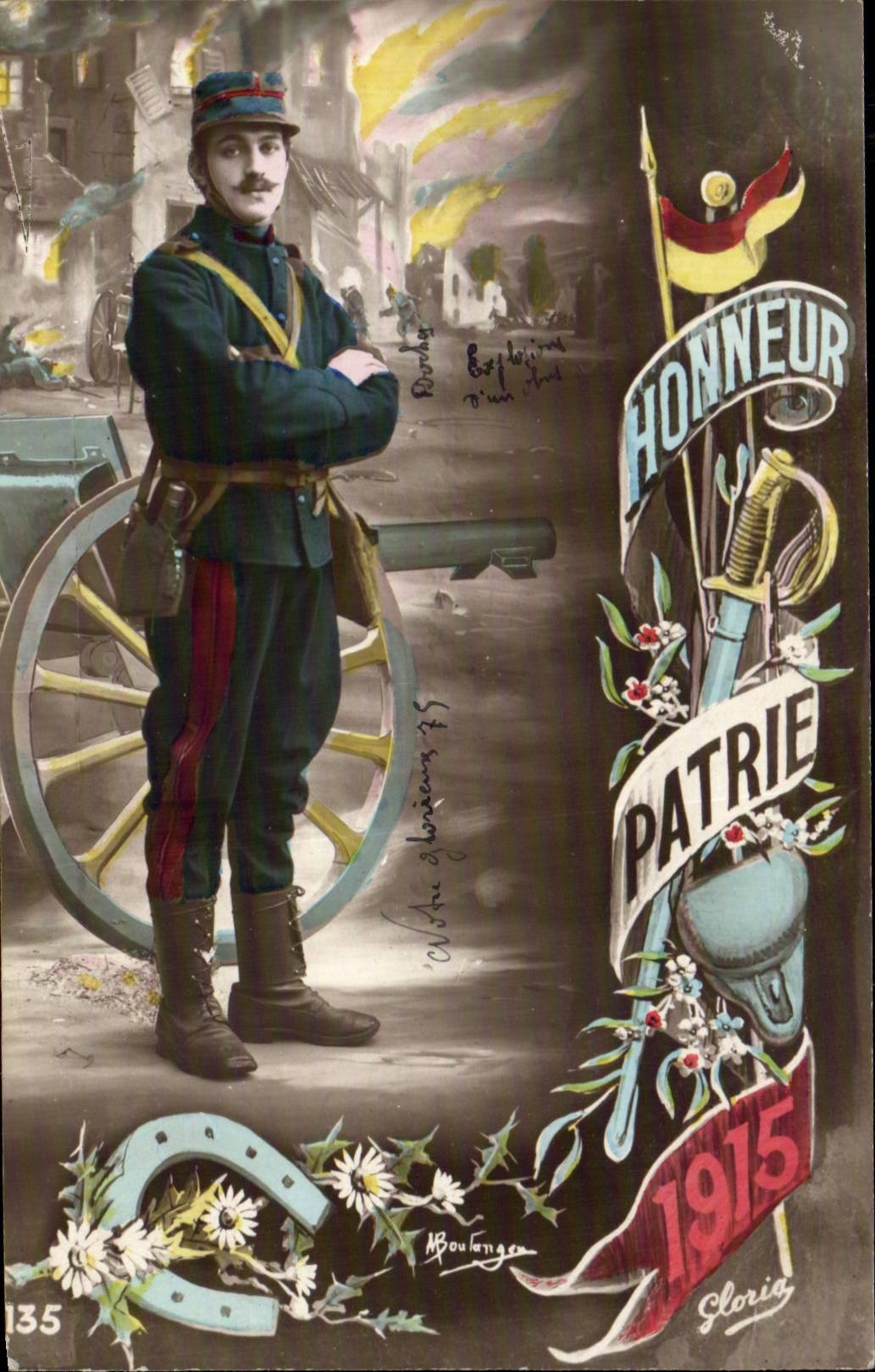 Soldat français — 1915 — éditeur Gloria, n° 135