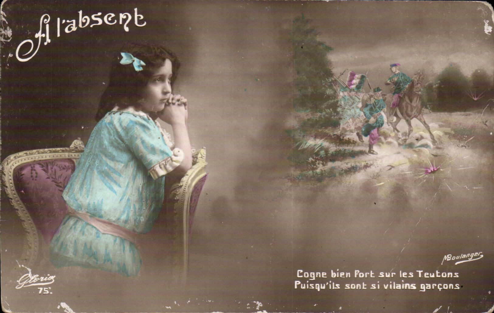 CPA Militaria Enfant 