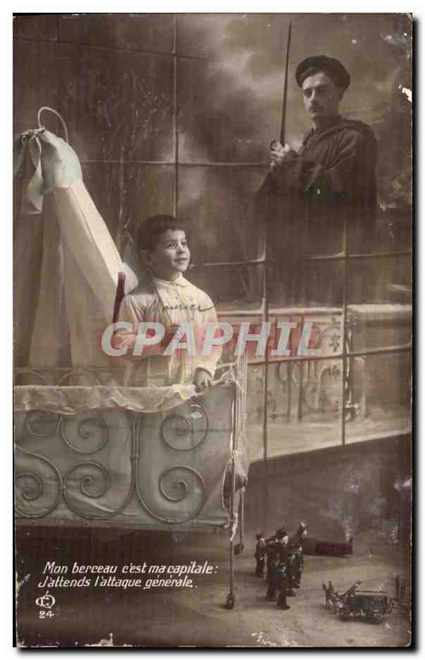 CPA Militaria Enfant et soldat