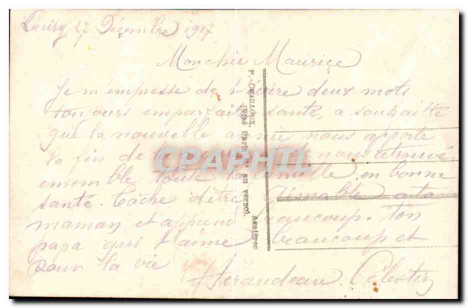 CPA Militaria Soldat St Pinar (alcool vin) — Rückseite