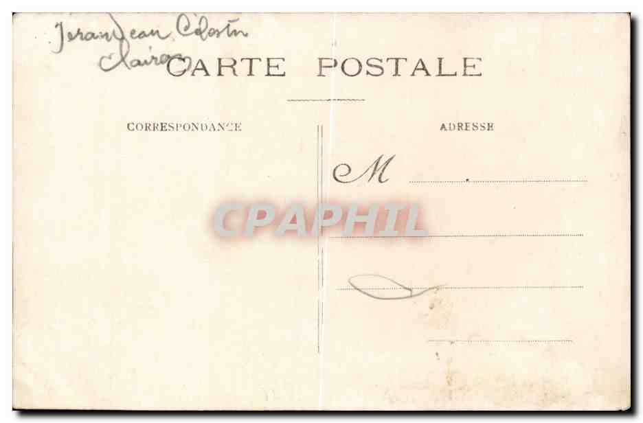 Soldados en trinchera - Champagne — Tarjeta postal — Reverso