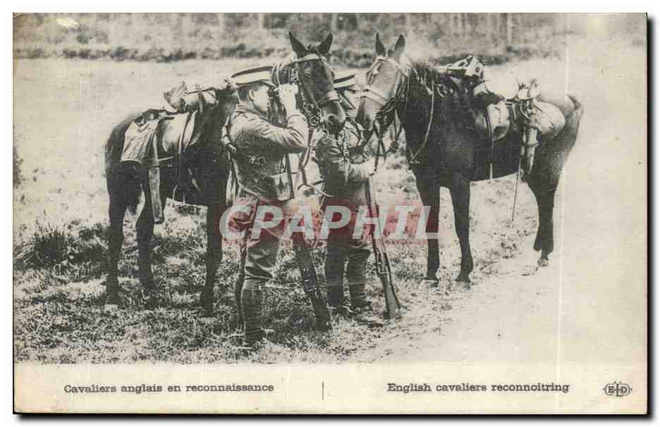 English Cavaliers on Reconnaissance — Publisher E.D. — Serial Number Not Visible