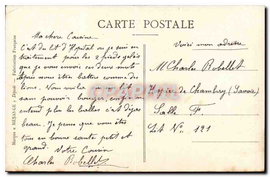 CPA Militaria Bonne annee 1914 Pour le droit a la civilisation (Napoleon avion) — Rückseite