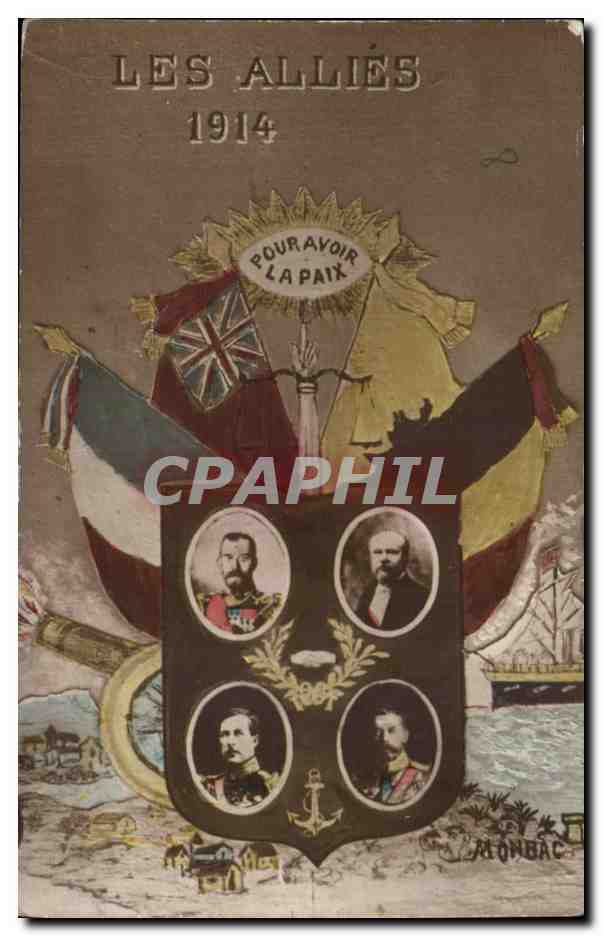 CPA Militaria Les allies 1914