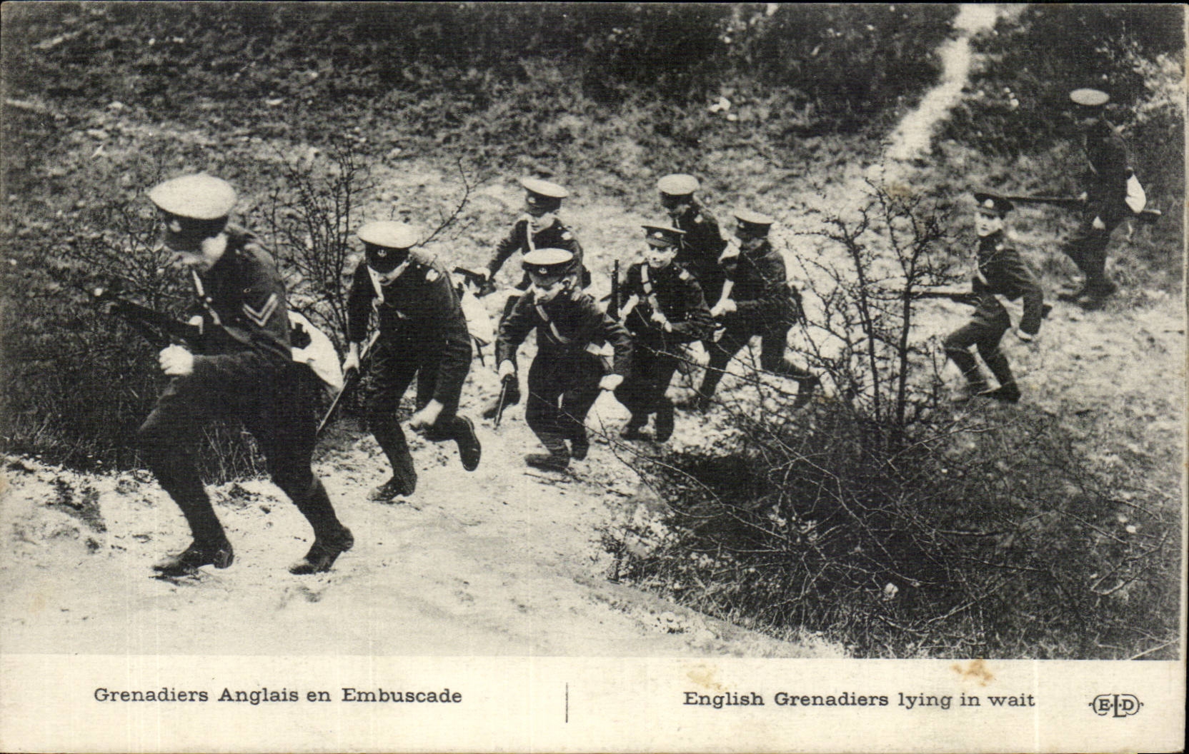 Grenadiers Anglais en Embuscade — English Grenadiers lying in wait — E.P.D.