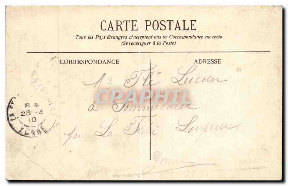 CPA Militaria Montargis Cyclistes du 82eme ligne (velo) — Rückseite