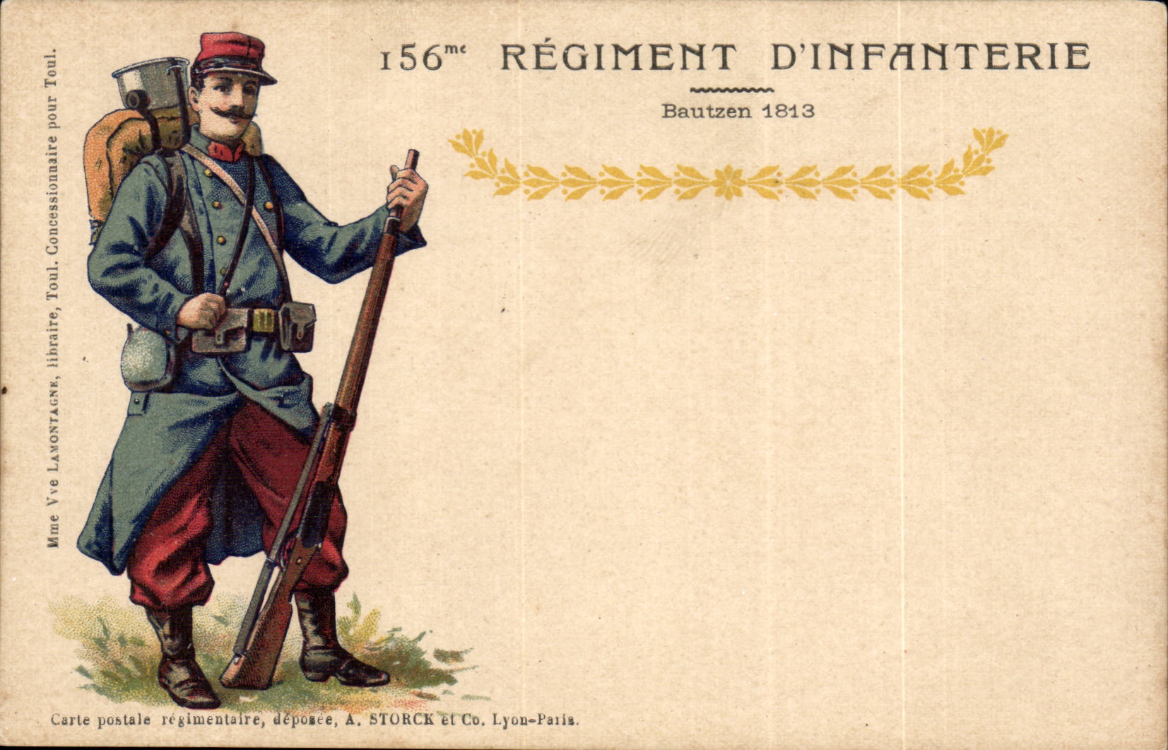 CPA Militaria 156eme regiment d'infanterie Bautzen 1813
