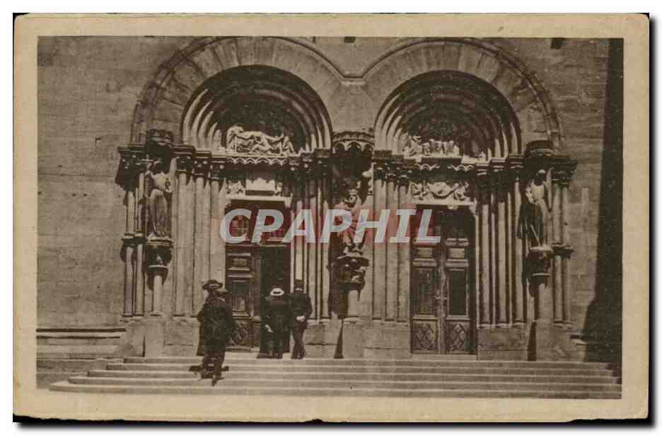CPA Strasbourg Cathedrale Portail sud