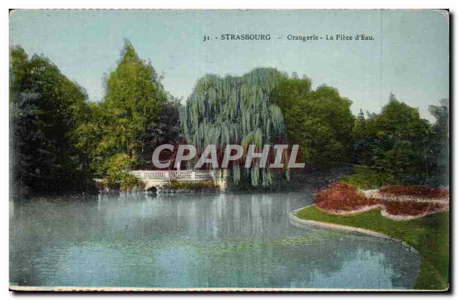 Strasbourg CPA orangerie La piece d'eau