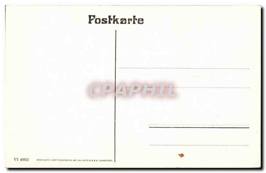 Strasbourg CPA Storchennest Nid de cigognes — Rückseite
