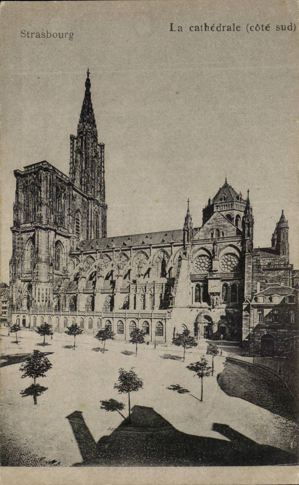 Strasbourg CPA La cathedrale (cote sud)