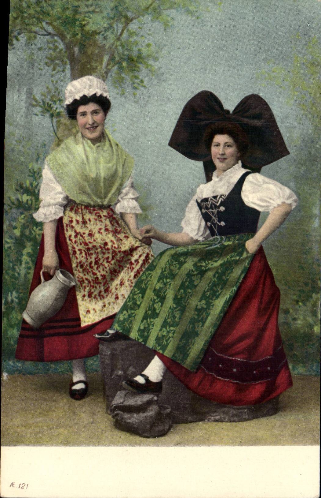 Strasbourg CPA Alsace et Lorraine (coiffe costume folklore)