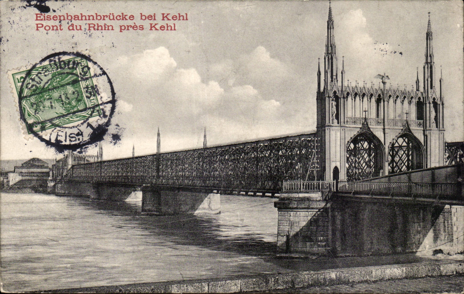 CPA Strasbourg Le Pont de kehl Pont du Rhin