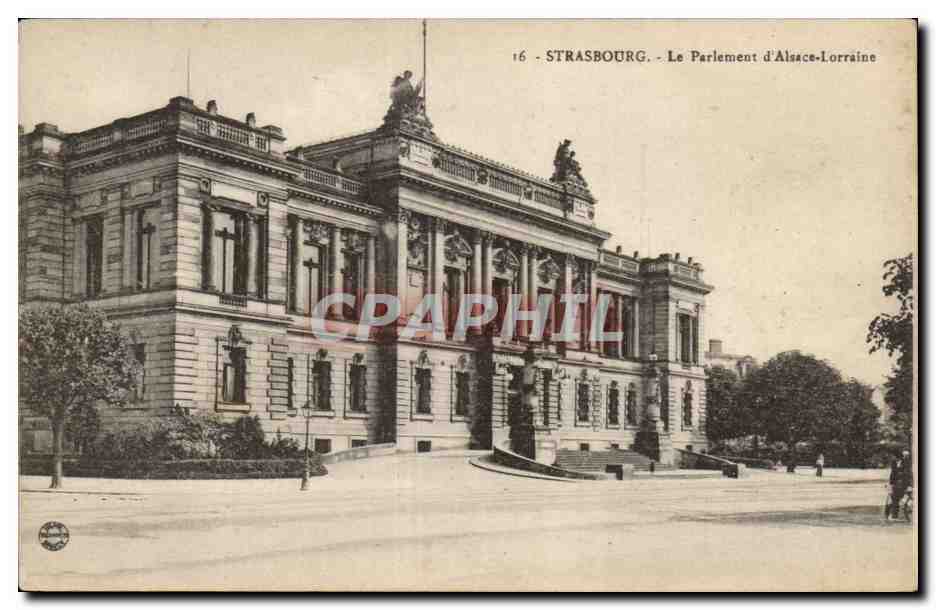Strasbourg - Le Parlement d'Alsace-Lorraine — éditeur inconnu, n° 16