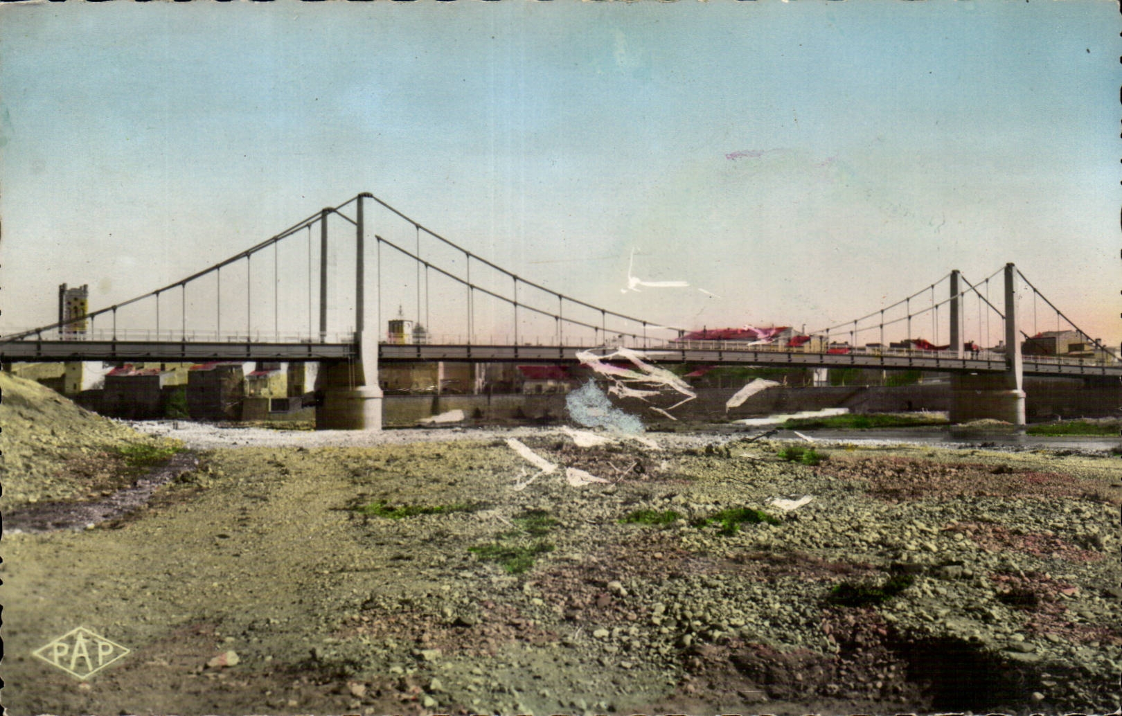 CPA Rivesaltes Ville natale du Marechal Joffre Pont du Marechal Joffre