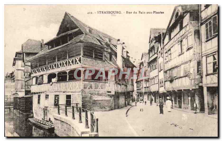 CPA Strasbourg Rue du bain aux plantes