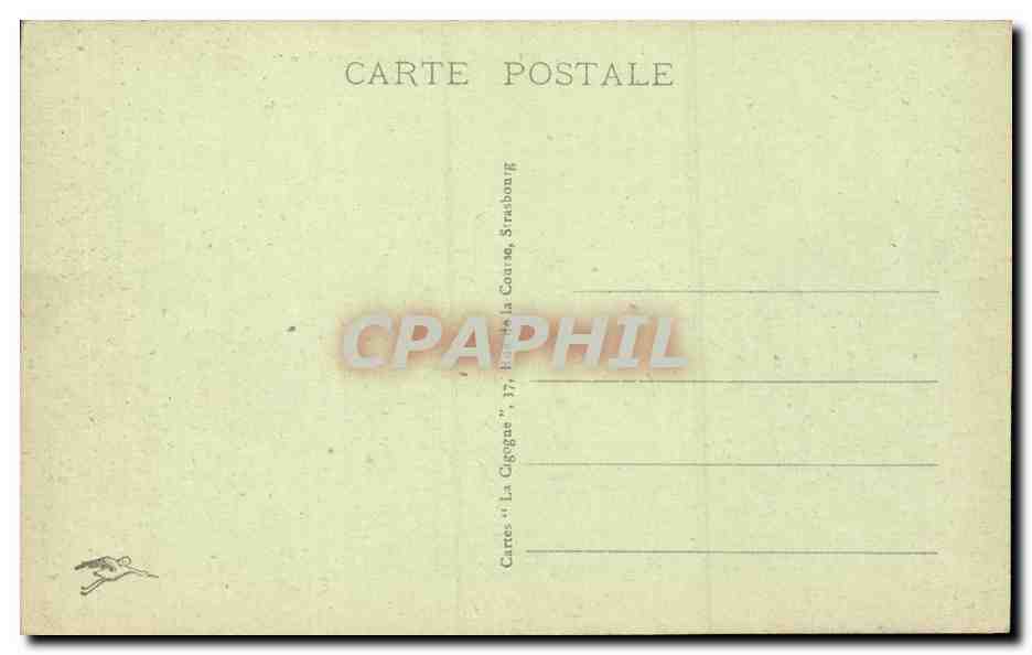 CPA Strasbourg Rue du bain aux plantes — Verso